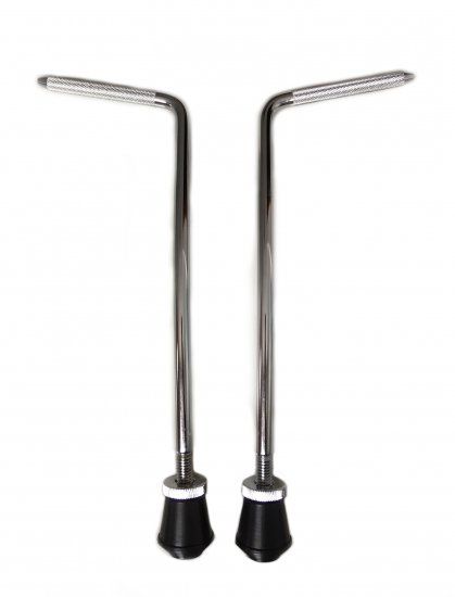 BDS013-095290CR Ножки бас-барабана, 9.5х290мм, сталь, 2шт, LDrums