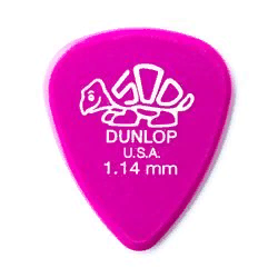 Dunlop 41P114 Delrin 500 12Pack  медиаторы, толщина 1.14 мм, 12 шт.