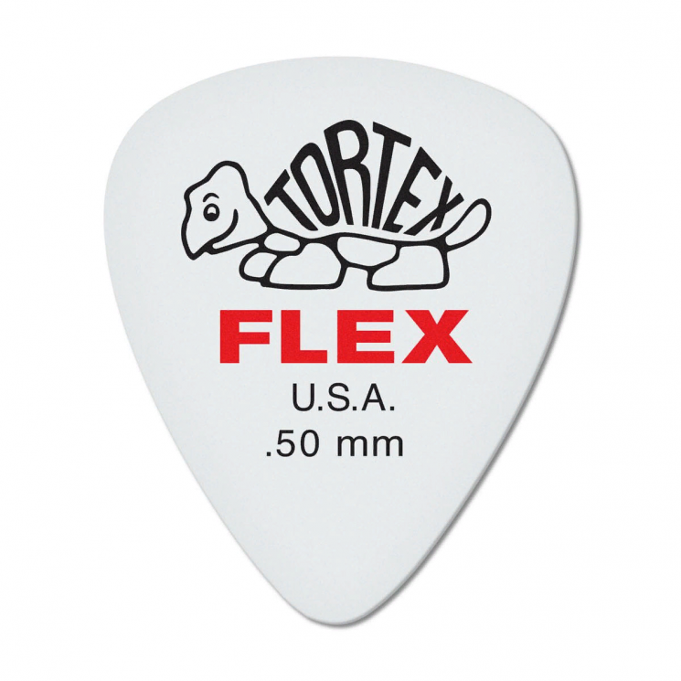 Dunlop 428P050 Tortex Flex Standard 12Pack  медиаторы, толщина 0.5 мм, 12 шт.