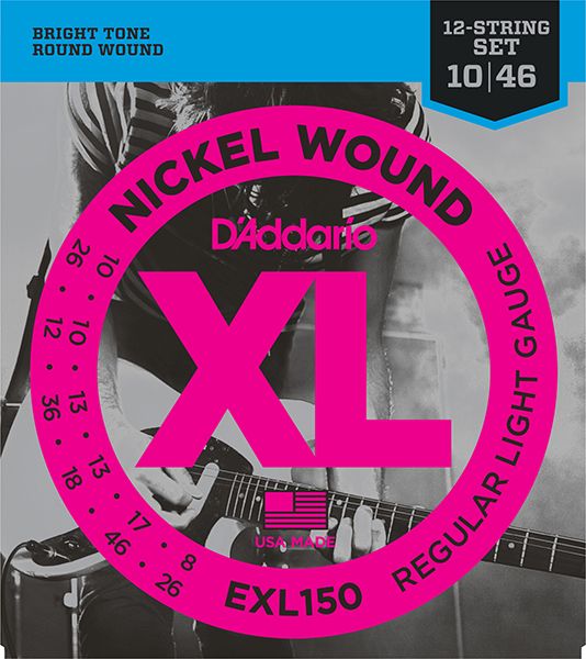 EXL150 Nickel Wound  Regular Light, 10-46, D'Addario