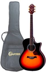 CRAFTER GAE-8/VLS-V Чехол - электро акустическая гитара Top- ель, корпус-...
