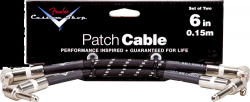 Инструментальный кабель FENDER CUSTOM SHOP 6'' PATCH CABLE 2 PACK BLACK TWEED
