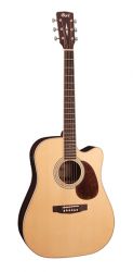 MR720F-NS MR Series Электро-акустическая гитара с вырезом, цвет натуральный, Cort