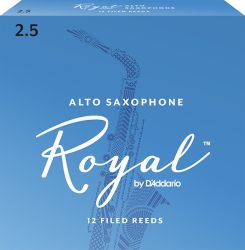 RJB1225 Rico Royal Трости для саксофона альт, размер 2.5, 12шт, Rico