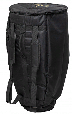 STAGG CGB-10 BK - легкий чехол для конго 10", прочный черный нейлон, плюшевая внутренняя обивка, накладной карман для аксессуаров, 2 наплечных ремня + ручка для переноски.