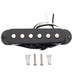 MX2295BK Звукосниматель магнитный сингл, для Fender Strat, нековый, черный, Musiclily