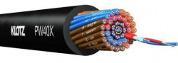 Klotz PW04X  мультикор-кабель, 4 пары, для больших дистанций, 4 x 2 x 0,22мм, экран фольга, черный