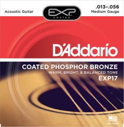 EXP17 Coated Phosphor Bronze Medium, 13-56, D'Addario