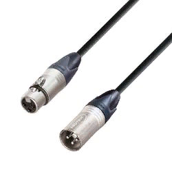 Adam Hall K5 MMF 0150  микрофонный кабель 5Star Superior XLR(F)-XLR(M) с разъёмами Neutrik, 1,5 м.