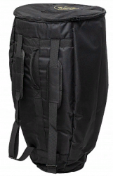 STAGG CGB-11 BK - легкий чехол для конго 11", прочный черный нейлон, плюшевая внутренняя обивка, накладной карман для аксессуаров, 2 наплечных ремня + ручка для переноски.