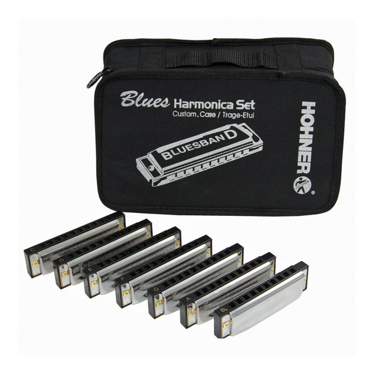 Губные гармошки (набор) диатоническая HOHNER Blues Band CDEFGABb