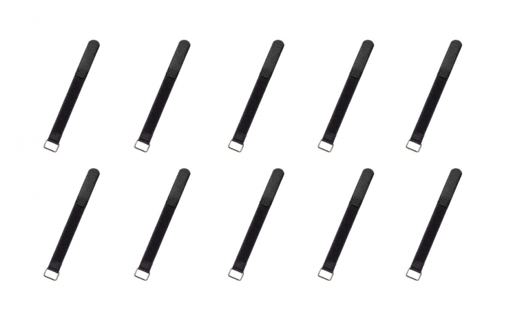 Rockboard CABLE TIES 200 B  липучки для проводов (10 шт. ), черная, small