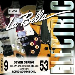 EL-7SXL Комплект струн для 7-струнной электрогитары 009-053 La Bella