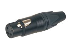 Xline Cables RCON XLR F 15 Разъем XLR МАМА кабельный никель 3pin Цвет: черный