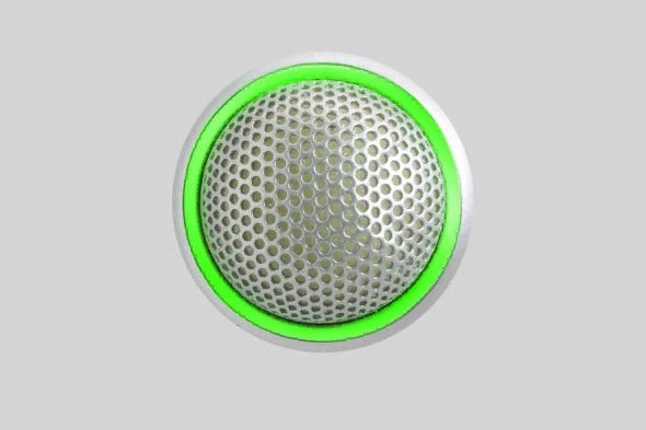 SHURE MX395AL/BI-LED Маленький микрофон граничного слоя конденсаторный двунаправленный, 50-17000 Гц, LED-кольцо, разъем XLR 5 pin. Серебристый