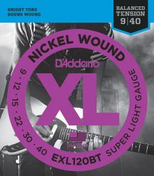 EXL120BT Nickel Wound , 09-40, D'Addario