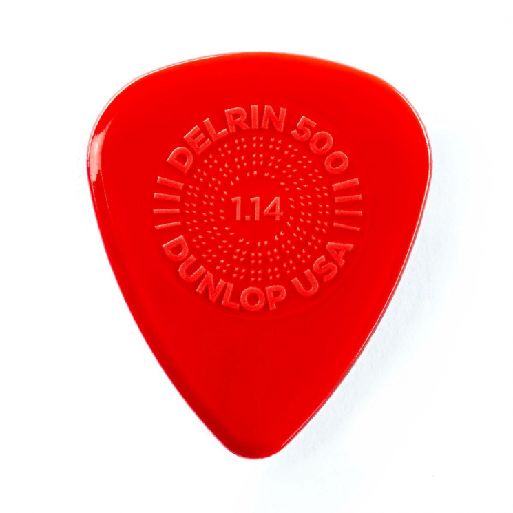 Dunlop 450R114 Delrin 500 Primegrip 72Pack  медиаторы, толщина 1.14 мм, 72 шт.