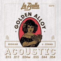 Струны для акустической гитары LA BELLA 40 PR