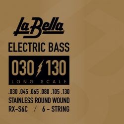 Струны для бас-гитары LA BELLA RX-S6C
