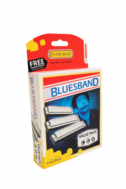 Губные гармошки (набор) диатоническая HOHNER Blues Band CGA