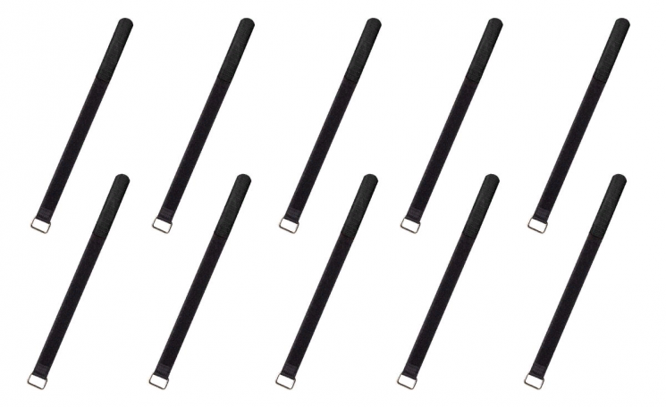 Rockboard CABLE TIES 300 B  липучки для проводов (10 шт. ), черная, medium