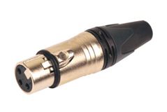 Xline Cables RCON XLR F 17 Разъем XLR МАМА кабельный никель 3pin Цвет: хром