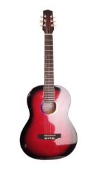 H-313-RD Акустическая гитара, отделка глянцевая, цветная, Амистар