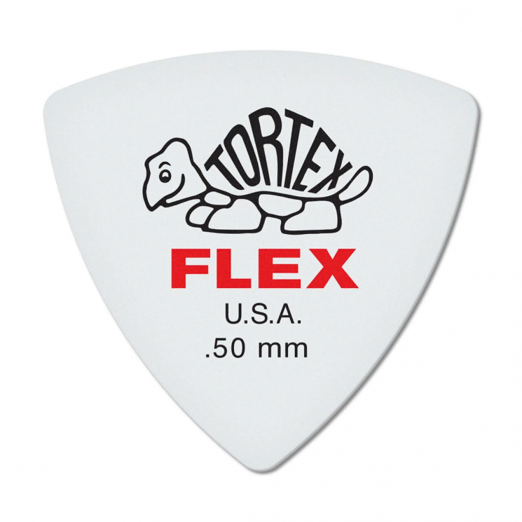 Dunlop 456P050 Tortex Flex Triangle 6Pack  медиаторы, толщина 0.5 мм, 6 шт.