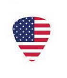 FL351MD Flag Упаковка медиаторов, 72шт, средние, рисунок флаг США, D'Andrea