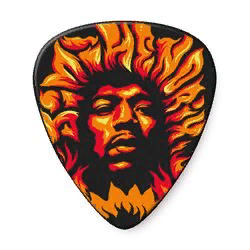Dunlop JHP14HV Jimi Hendrix Voodoo Fire 6Pack  медиаторы, жесткие, , 6 шт.