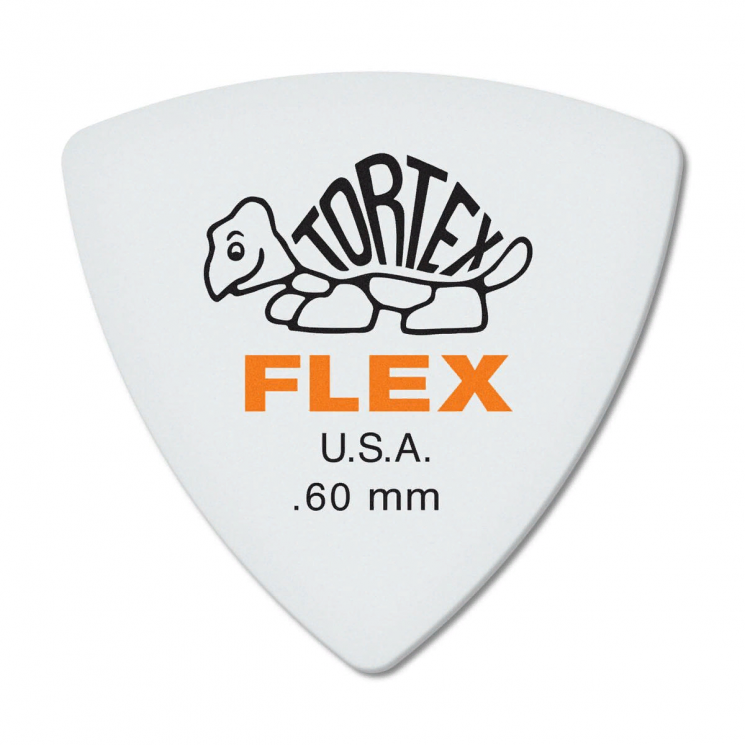 Dunlop 456P060 Tortex Flex Triangle 6Pack  медиаторы, толщина 0.6 мм, 6 шт.