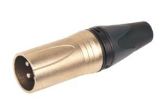 Xline Cables RCON XLR M 18 Разъем XLR ПАПА кабельный никель 3pin Цвет: хром