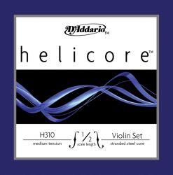 H310-1/2M Helicore Комплект струн для скрипки размером 1/2, среднее натяжение, D'Addario