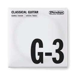 Dunlop DCY03GNS Nylon Crystal Treble G-3  струна G, 3я струна для клас гитары, нейлон, посер. медь