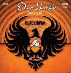 DM8013 Blackhawk Pure Bronze Комплект струн для акустической гитары,с покрытием, 13-56, Dean Markley