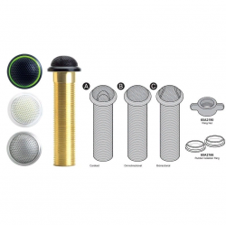 SHURE MX395AL/O-LED Маленький микрофон граничного слоя конденсаторный всенаправленный, 50-17000 Гц, LED-кольцо, разъем XLR 5 pin. Серебристый