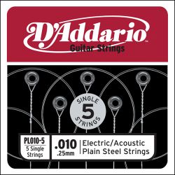 PL010-5 Plain Steel  D`Addario