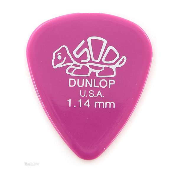 41P1.14 Delrin 500 Медиаторы, 12шт, толщина 1,14мм, Dunlop