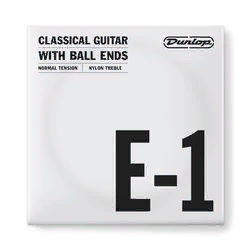 Dunlop DCY01ENB Nylon Treble Ball Ends E-1  струна E, 1я струна для клас гитары, нейлон, посер. медь