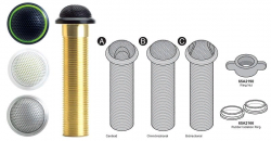 SHURE MX395B/BI Маленький микрофон граничного слоя конденсаторный двунаправленный, 50-17000 Гц, 14 мВ/Па, Max.SPL 123 дБ, разъем XLR 3 pin. Черный