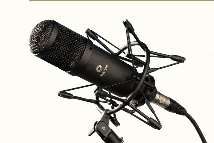 МК-319-Ч Универсальный конденсаторный микрофон, черный, в картонной упаковке, Октава