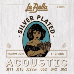 Струны для акустической гитары LA BELLA 700 ML