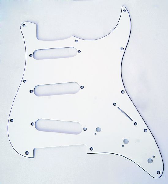 Musiclily MX0311 Защитная накладка электрогитары Fender Stratocaster, 3 слоя, черная