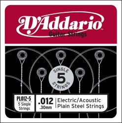 PL012-5 Plain Steel   D`Addario