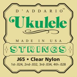 J65 Комплект струн для укулеле, сопрано, D'Addario