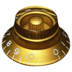 Hosco H-KG-160I  ручка потенциометра Les Paul (дюймовый размер), конус, Gold