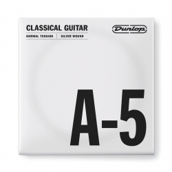 Dunlop DCV05ANS Nylon Silver Wound A-5  струна A, 5я стр для клас гитары, нейлон, посер. медь