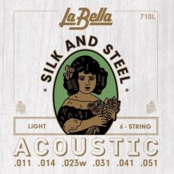 Струны для акустической гитары LA BELLA 710 L