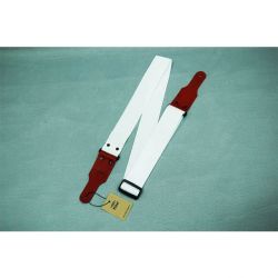 FL30006P Poly Ремень для гитары, полиэстер, белый, Fidel