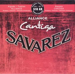 510AR Alliance Cantiga Комплект струн для классической гитары, норм.натяжение, посеребр, Savarez